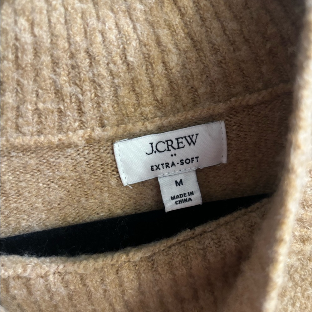 J. Crew Tan Mock Neck Sweater - Picture 3 of 4